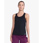 2XU Womens Aero Singlet Tanktop - black/silver reflective