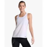 2XU Womens Aero Singlet Tanktop - white/silver reflective