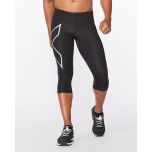 2XU Mens Core Compression 3/4 Tights - black/silver