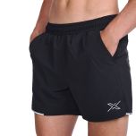2XU Mens Aero 5 Inch Shorts black/silver reflective