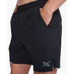 2XU Mens Aero 7 Inch Shorts black/silver reflective