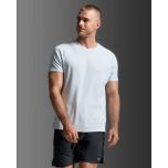 2XU Mens Aero Mesh Tee - moonstone/black reflective