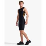 2XU Mens Propel Swimskin black/turmeric