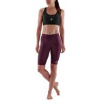 Skins Womens 3-Series Half Tights (burgundy)