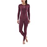 Skins Womens 3-Series Top L/S (burgundy)