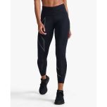 2XU Womens Light Speed Mid-Rise CompTight black/black reflective