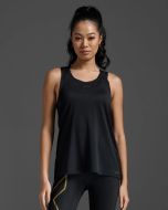 2XU Womens Light Speed Tech Singlet - black/black reflective