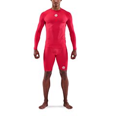 Skins Mens 1-Series Compression Long Sleeve Top (red)