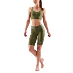 Skins 3-Series Womens Half Tights (khaki)