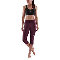 Skins Womens 3-Series Thermal 3/4 Tights (burgundy)