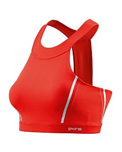 Skins DNAmic Speed Womens Sports Bra (coral red)