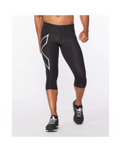 2XU Mens Core Compression 3/4 Tights - black/silver