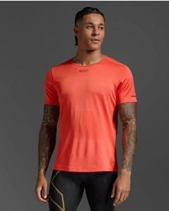 2XU Mens Light Speed Tech Tee ember/black reflective
