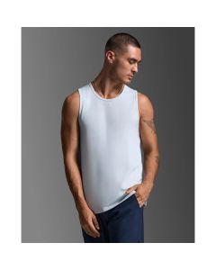 2XU Mens Aero Mesh Tank Laufshirt moonstone/black reflective