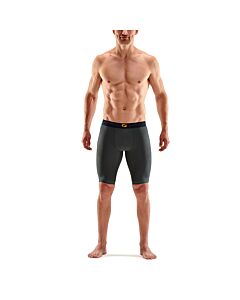 Skins Mens 5-Series Half Tights (grey/blue)
