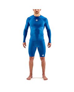 Skins Mens 1-Series Compression Long Sleeve Top (bright blue)