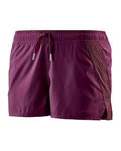 Skins Activewear Women's Cone Run Short (merlot)