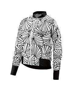 Skins Activewear Trylen Womens Bomber Jacket Graphic Sunfeather (black/white)