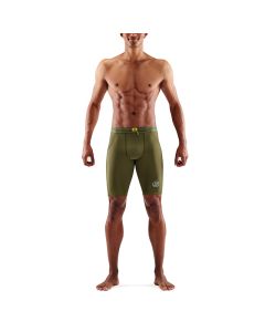 Skins Mens 3-Series Half Tights (khaki)