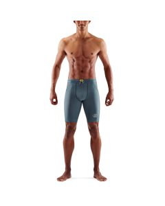 Skins Mens 3-Series Half Tights (blue grey)