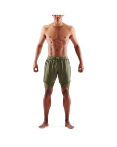 Skins Mens 3-Series Superpose Half Tight (khaki)