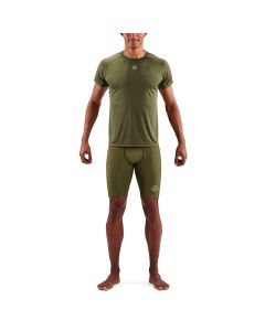 Skins Mens 3-Series Short Sleeve Top (khaki)