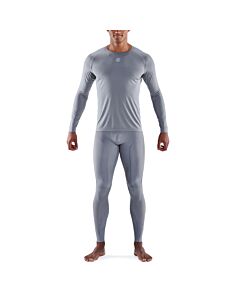 Skins Mens 3-Series Long Sleeve Top (mid grey)