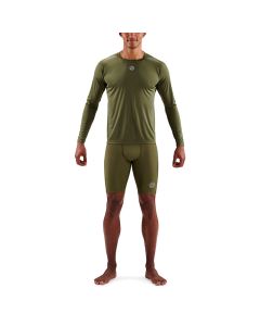 Skins Mens 3-Series Long Sleeve Top (khaki)