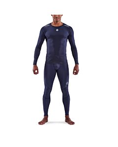 Skins Mens 3-Series Long Sleeve Top (navy blue)