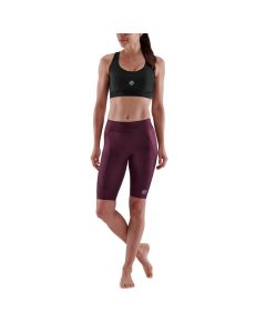 Skins Womens 3-Series Half Tights (burgundy)