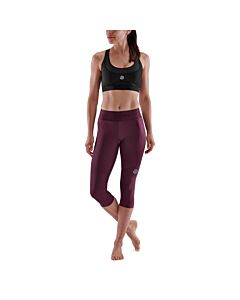 Skins Womens 3-Series Thermal 3/4 Tights (burgundy)