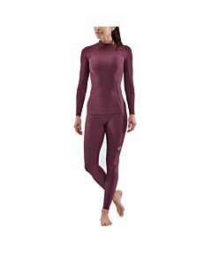 Skins Womens 3-Series Thermal Top L/S (burgundy)