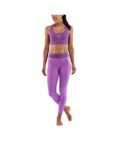 Skins Womens 3-Series Long Tights (linear amethyst)