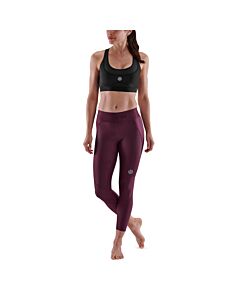 Skins Womens 3-Series Long Tights (burgundy)