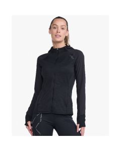2XU Womens Ignition Shield Hooded Mid-Layer black/black reflective