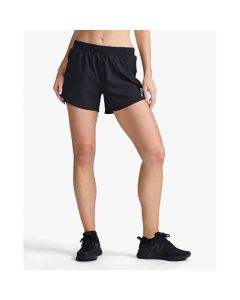 2XU Womens Aero 5 Inch Shorts black/silver reflective