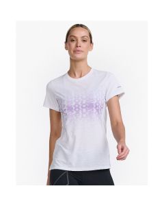 2XU Womens Light Speed Tee white/lavender reflective