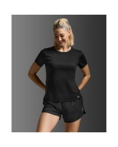 2XU Womens Aero Mesh Tee black/silver reflective
